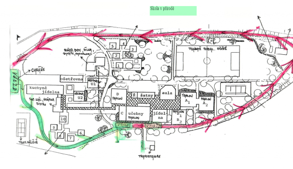 Plánek školy v přírodě