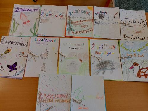 Knihy zvířat - žákovské práce 3. ročníku