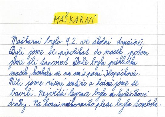 Zdeněk Kropáček, 5. ročník Zdeněk Kropáček, 5. ročník